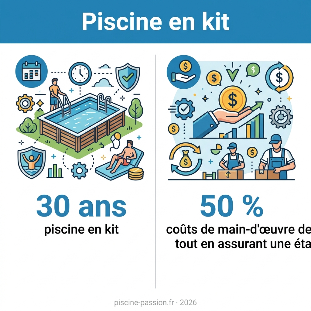 Infographie — piscine en kit