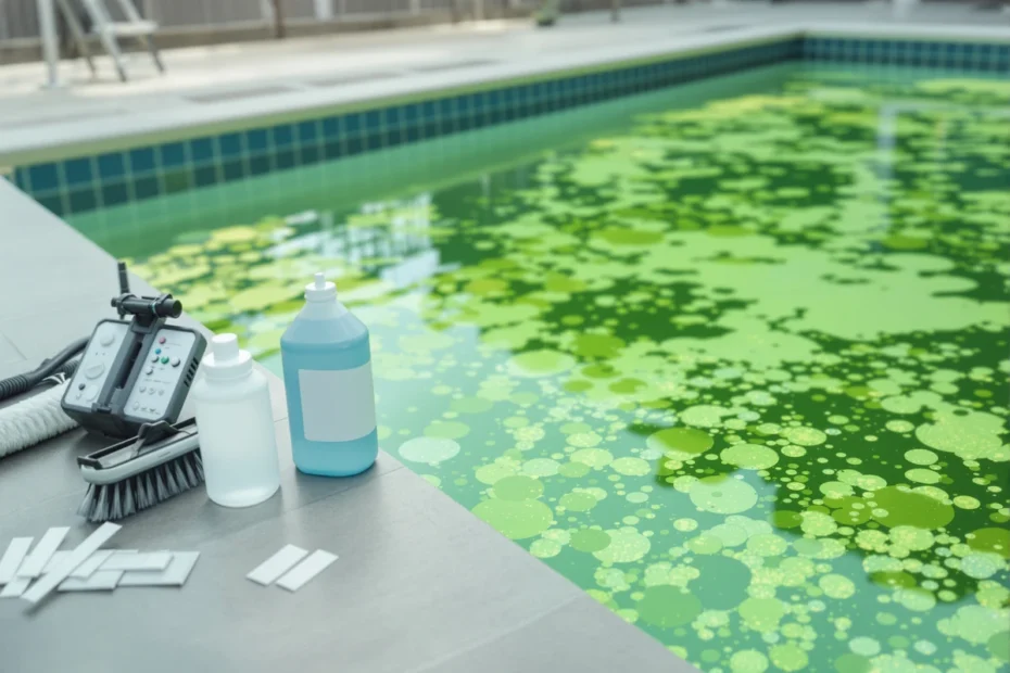 Piscine à l'eau verte : que faire pour traiter le bassin ?