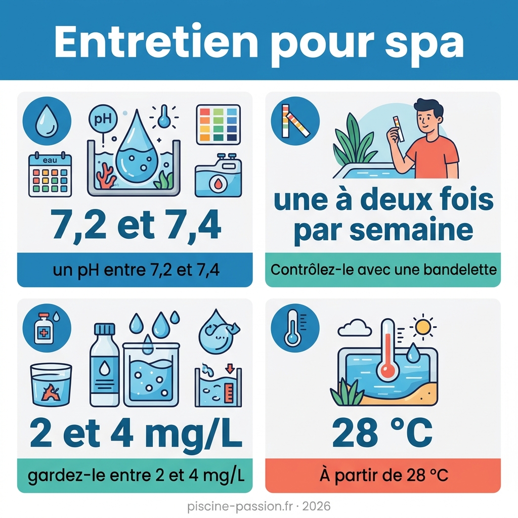 Infographie — entretien pour spa