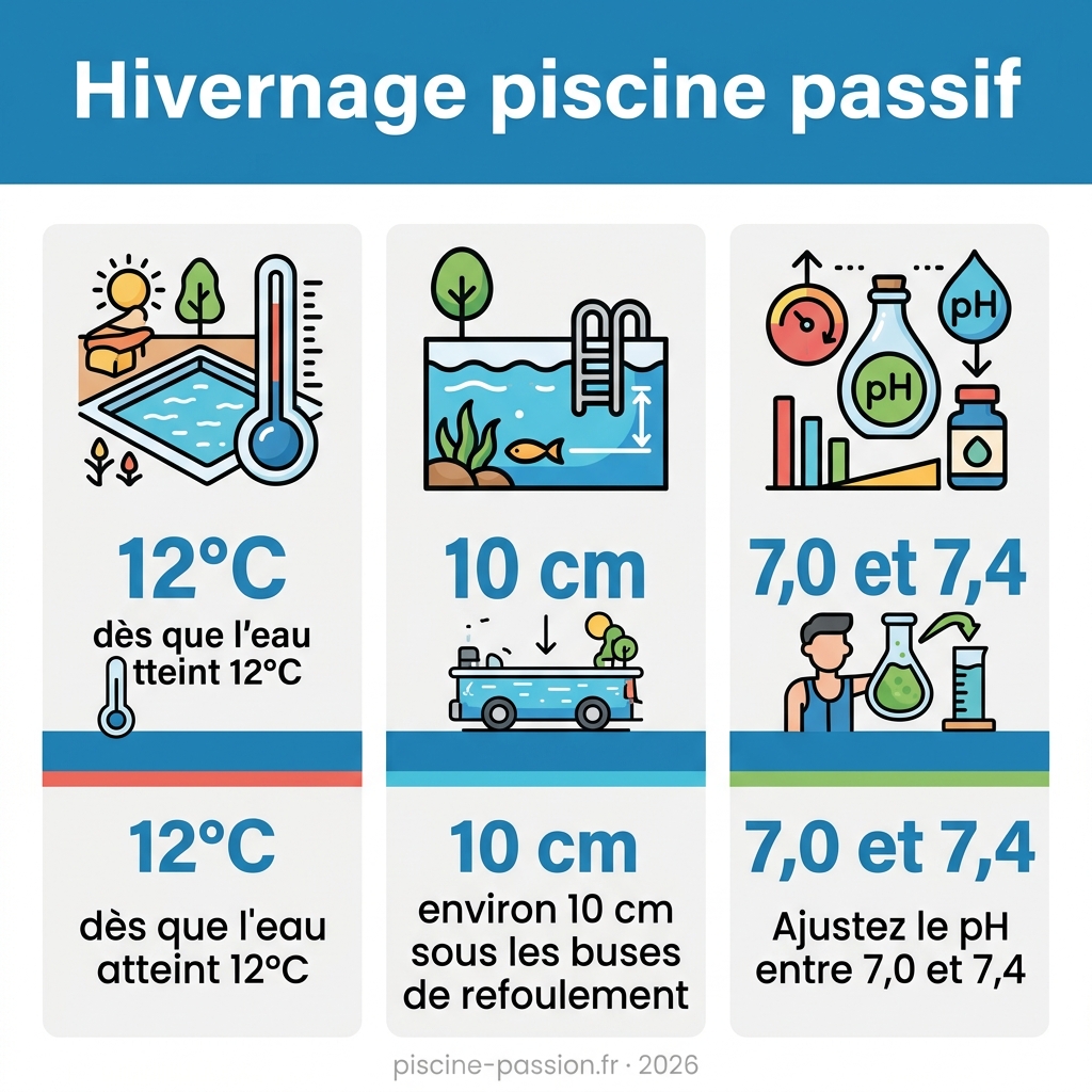 Infographie — hivernage piscine passif